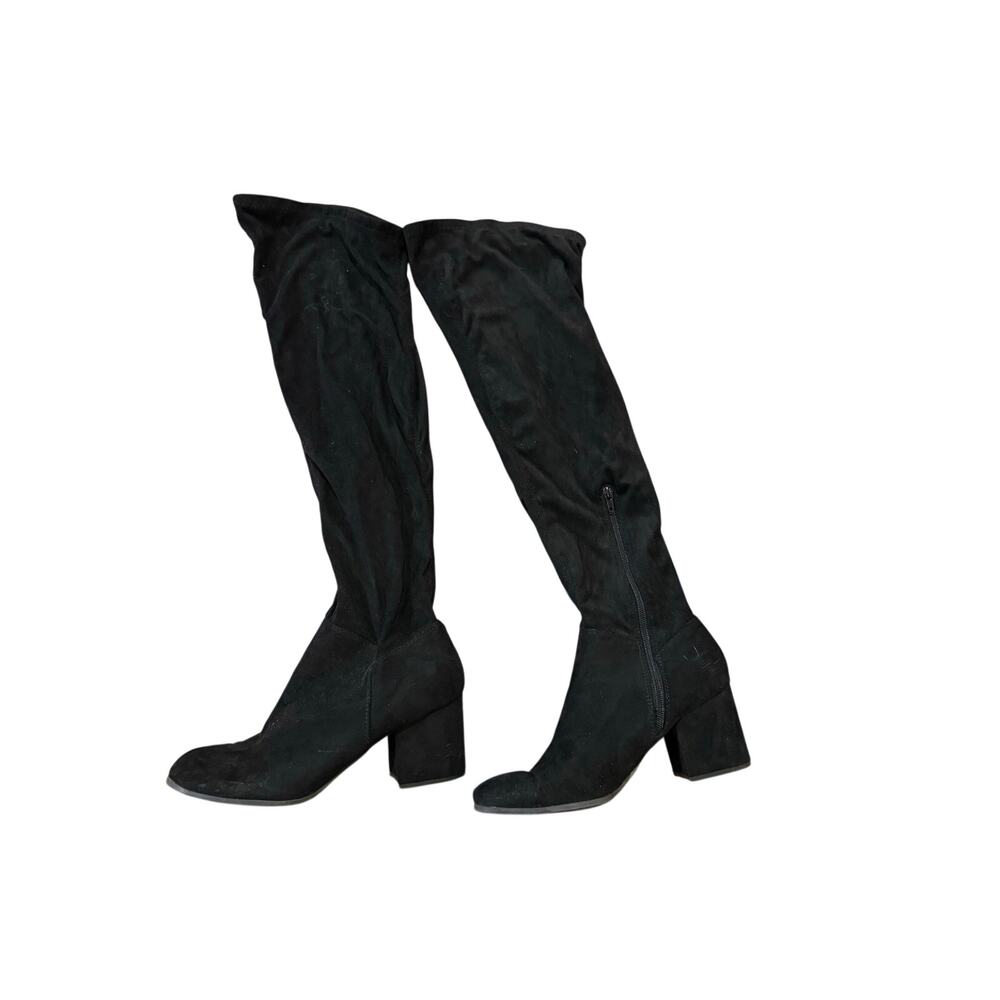 Christian Siriano faux suede over the knee boots
